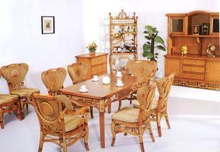 【藤家具 藤椅 藤沙發 藤搖椅 藤吊椅 CS-026帝豪餐椅餐臺】價格,廠家,批發,椅、凳、榻