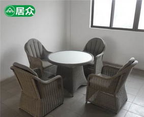 酒店度假村工程戶外家具 藤椅價格及圖片 售樓中心休閑家具