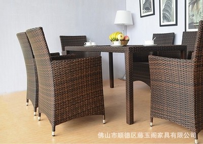 【陽臺庭院藤椅 防藤藤椅有組合 展廳休閑洽談椅 藤編椅批發供應】價格,廠家,圖片,成套家具,佛山市順德區藤玉閣家具-